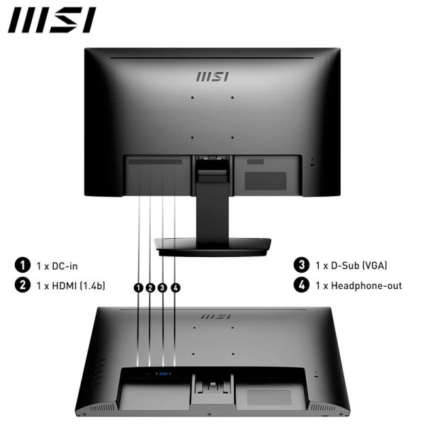 نمایشگر ال ای دی MSI مدل PRO MP242A سایز 21.5 اینچ