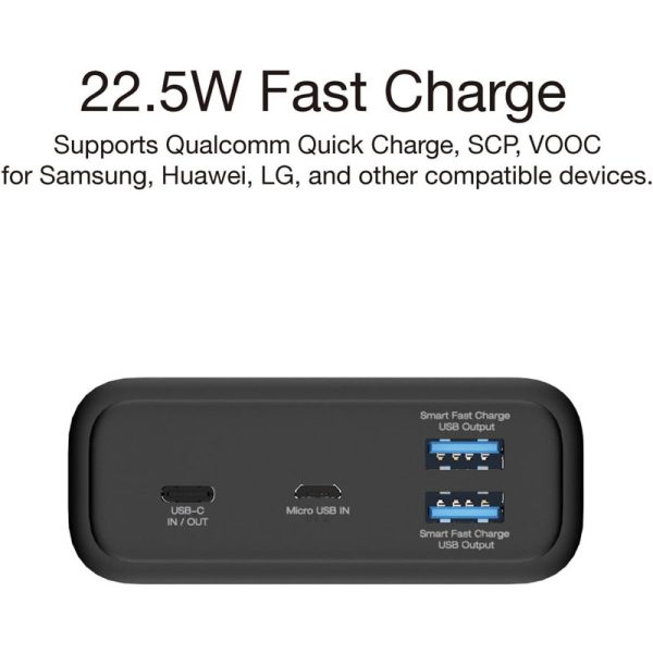پاور بانک فست شارژ 30000 انرجایزر Energizer UE30016PQ VOOC QC PD3.0 22.5W